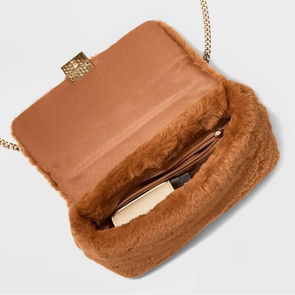 NWT Sophie Fuzzy Crossbody Handbag from A New Day - Picture 7 of 16